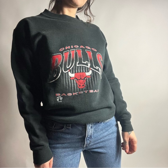 VINTAGE 90s Chicago Bulls Crewneck Pullover Youth 18/20...